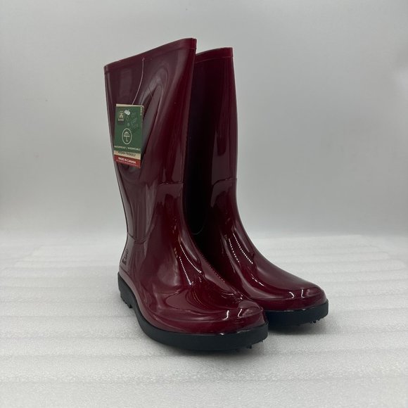Women's Kamik Heidi 2 Red Rouge Rain Boots 6 - Picture 1 of 7